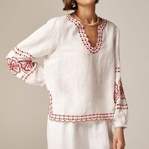 NWOT J. Crew White Bungalow Top